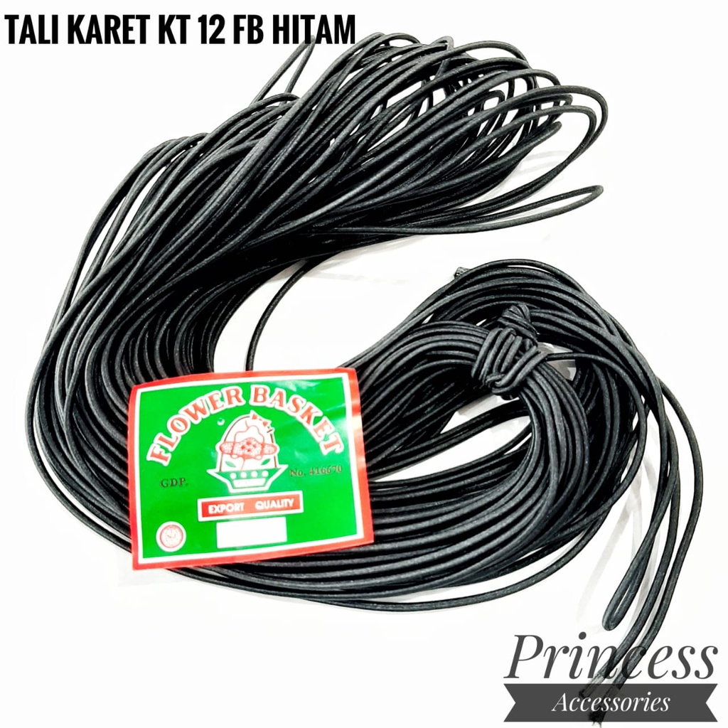tali karet kt 12 fb hitam / tali karet / tali