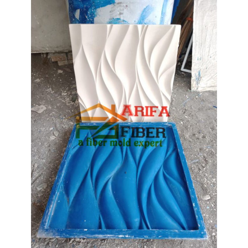 Cetakan Panel 3D/ 3D wall panel W002 50cm x 50cm