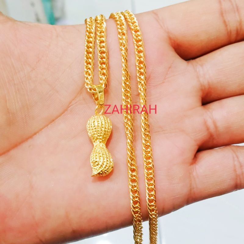 COD KALUNG WANITA RANTAI FREE LIONTIN KACANG JUMBO TITANIUM