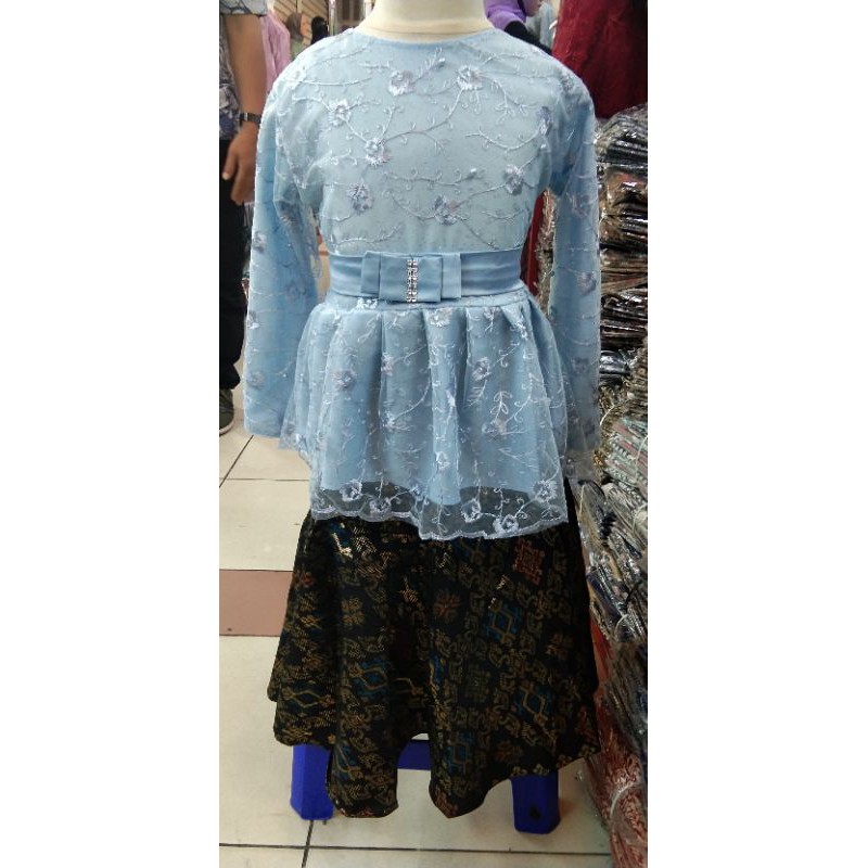 SETELAN KEBAYA ANAK BABY BLU/KEBAYA ANAK LUCU/KEBAYA TULLE ANAK