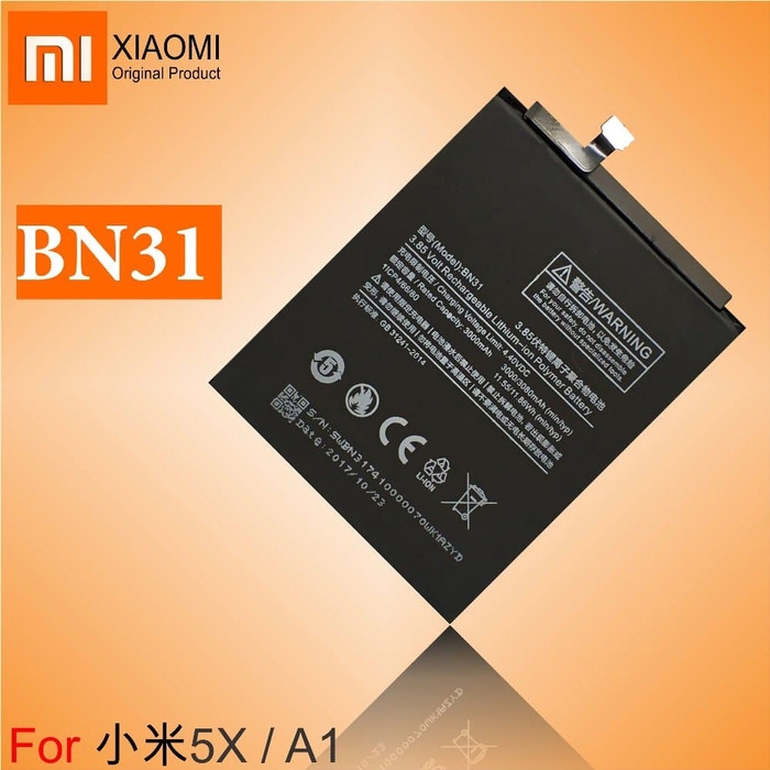 BATTERY BATERAI XIAOMI BN20/ BN31/ BN34/ BN36/ BN37/ BN42/ BN44/ BN45/ BN47