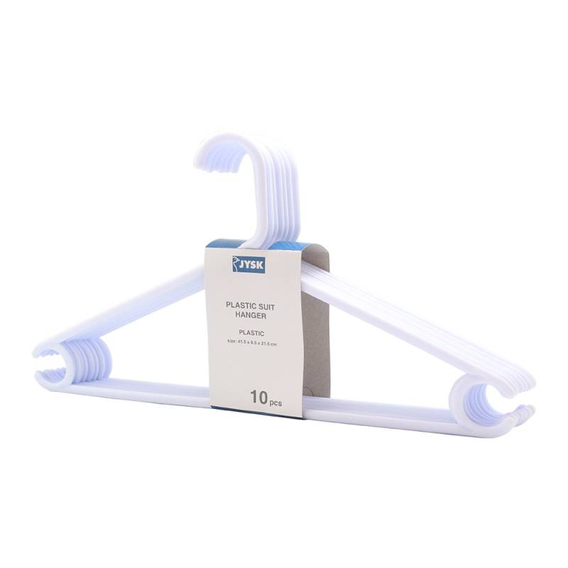 

JYSK Gantungan Baju Hanger Plast White 10pcs set