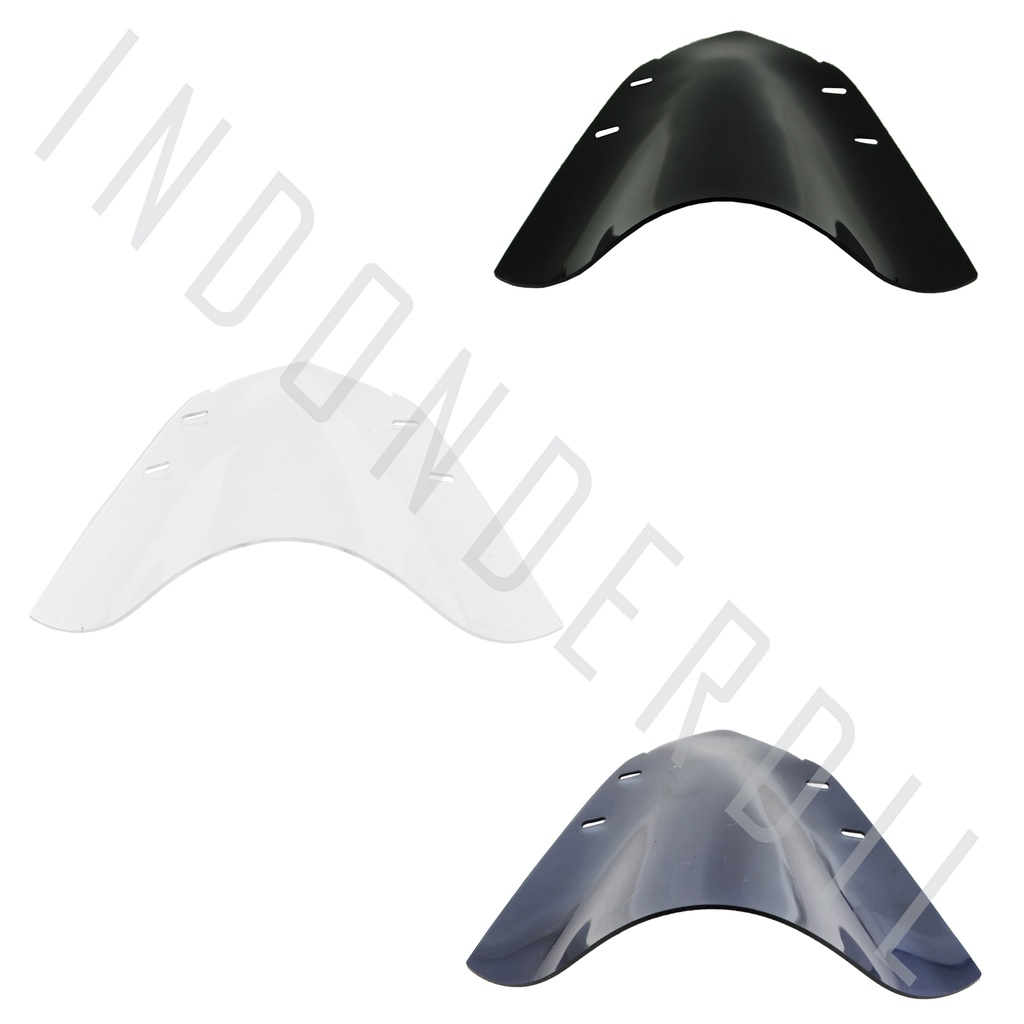 Visor-Windshield-Winsil-Winshild-Wind Shield-Sil-Shild Aerox 155 Riben-Hitam-Bening