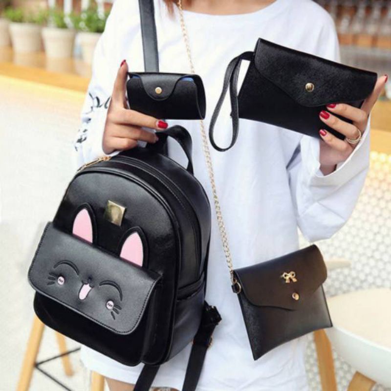 Ptm jaya glosir backpack tas rangsel tri in one pokemon