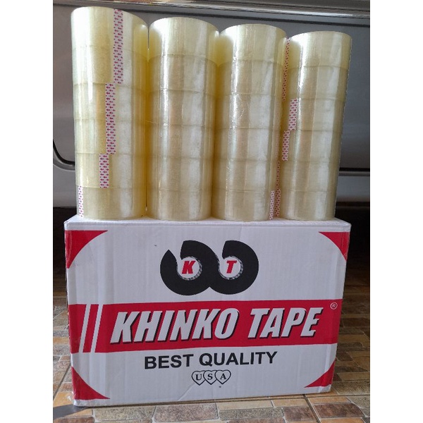 lakban bening KHINKO TAPE  ,lakban bekualitas harga ternurah ,terlaris ukuran 45x90   bc