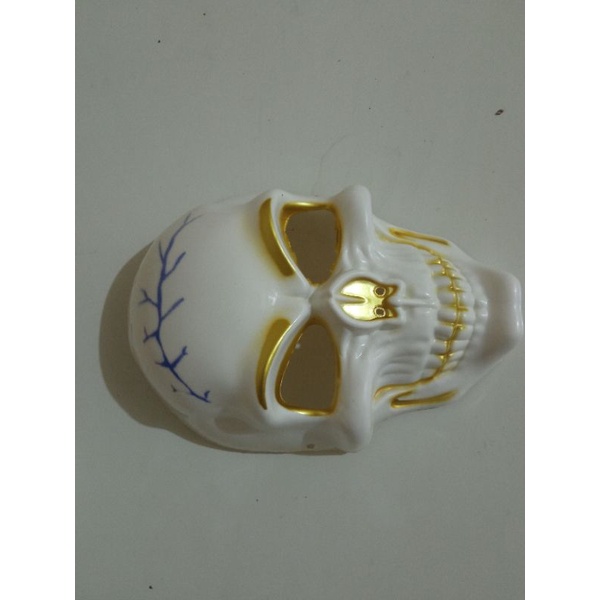 topeng skull putih Halloween cosplay all size