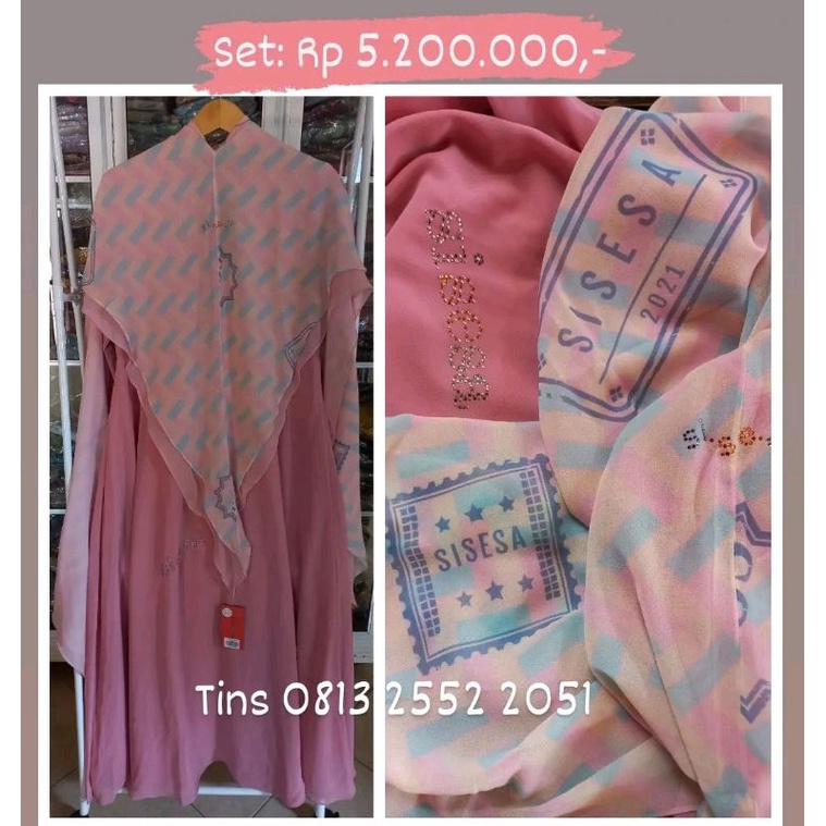 sisesa set arifah halmark pink