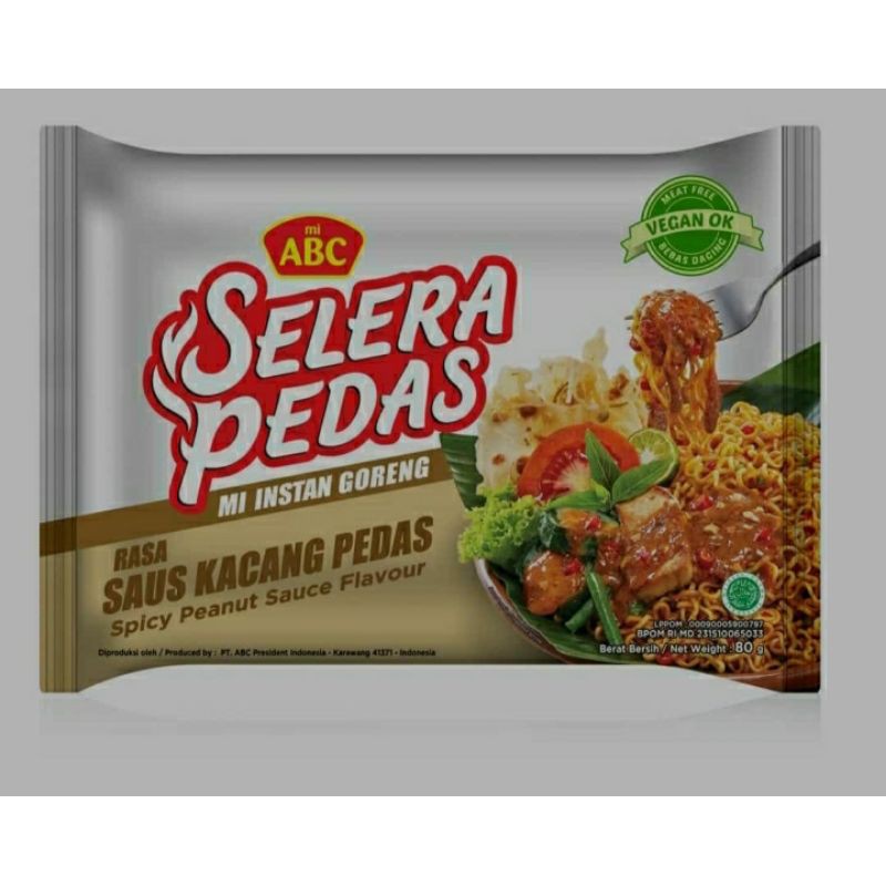 

Mie ABC Saus Kacang Pedas 80gr | Spicy Peanut Sauce Flavour 80gr