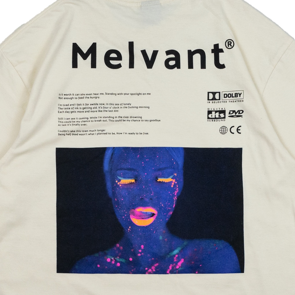 Melvant - MTS Gibs Cream T shirt | Baju Kaos Cream Pria / Tshirt Bahan Cotton