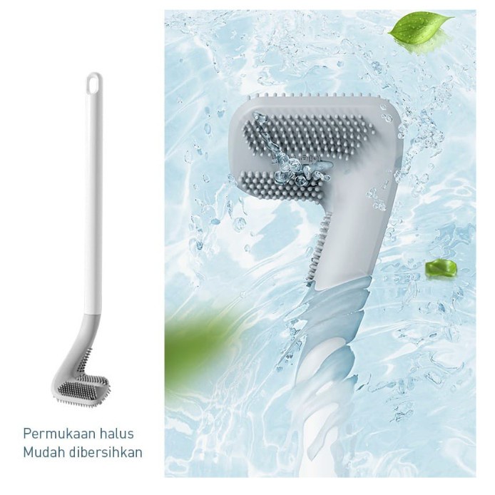 Sikat Pembersih Wc Silicone Sudut Golf pembersih Toilet Kamar Mandi