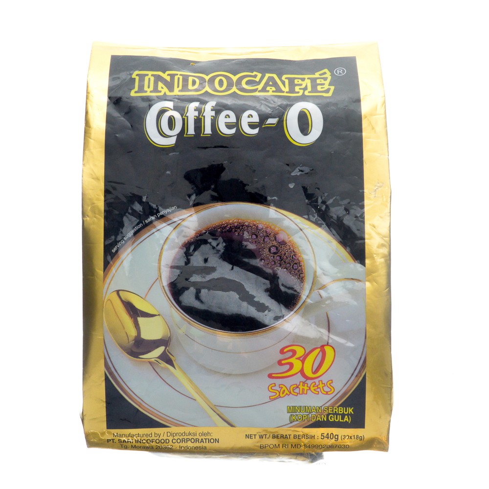 

INDOCAFE COFFE O 30 SACHET KOPI HITAM TERBUAT DARI BIJI KOPI