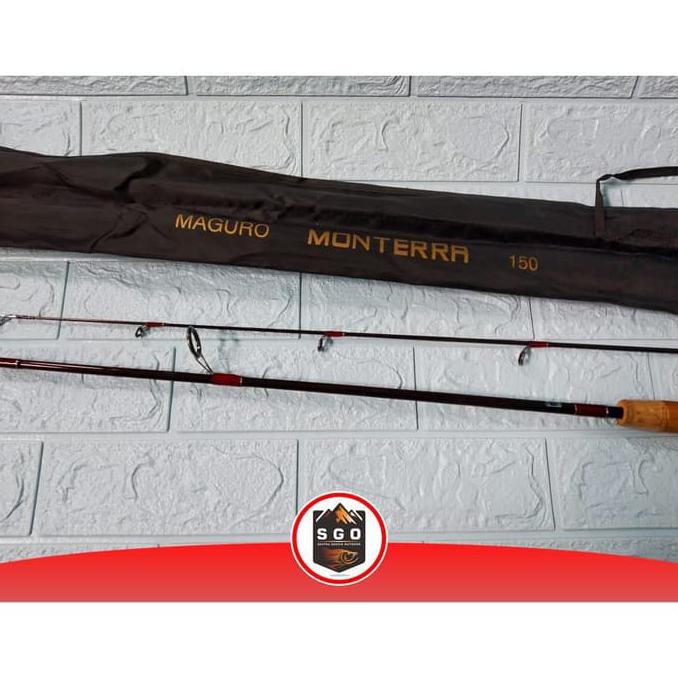 TERMURAH Joran Pancing Maguro Monterra 150 Cm Carbon Material Spinning Rod