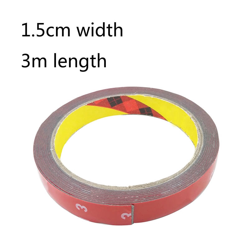 3m Auto Car Foam Double Sided Attachment Tape 10mm Panjang Double faced Acrylic Foam Tape Auto Khusus Spons Puffs Lem Mobil Decals Dekorasi