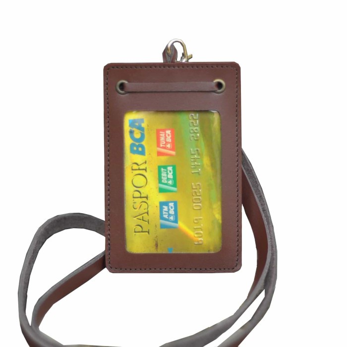 

Id Card - Name Tag Kulit/Id Card Holder/Casing Id Card Cink-13