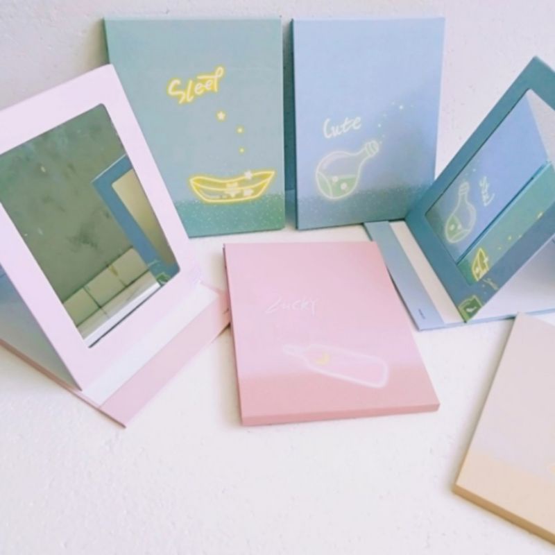 CERMIN LIPAT KACA BUKU/CERMIN RIAS MAKE UP/CERMIN MAKEUP-4