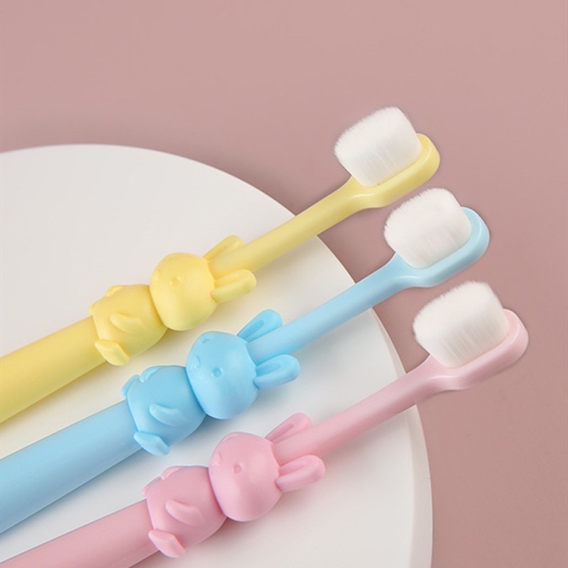 IMPORT Toothbrush Rabbit Sikat Gigi Lembut Anak Bayi Sensitif Gusi Kelinci Kucing Anjing Toothbrush Soft Baby Kids