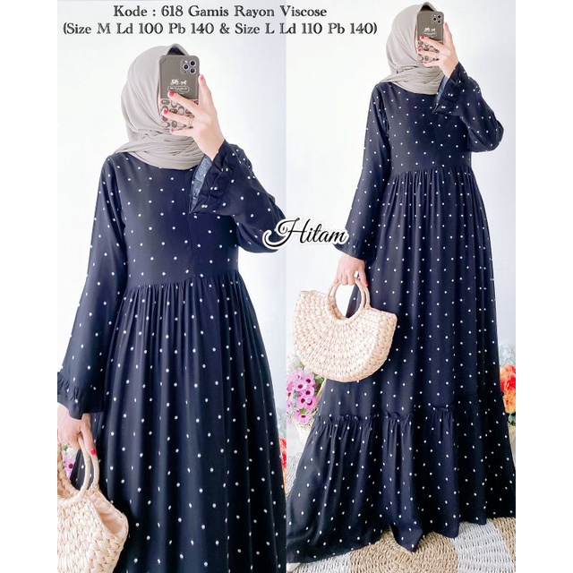 Gamis Rayon Viscose Ribyka 618