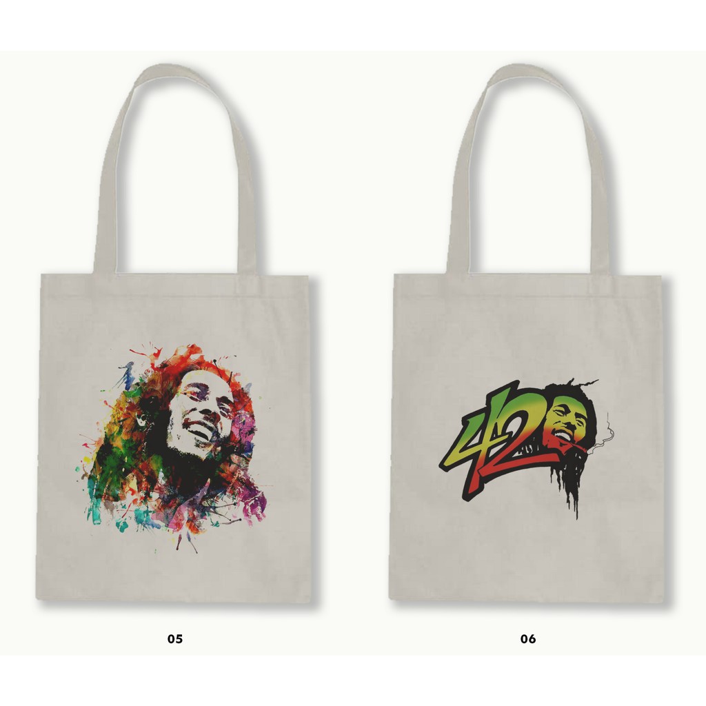 TOTE BAG BLACU 30X40 - BOB MARLEY