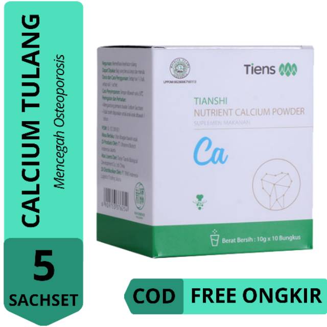 

{NHCP} Susu Tulang Herbal Terbaik Dunia - Tiens Calcium Powder - Kemasan 5 Sachet - COD