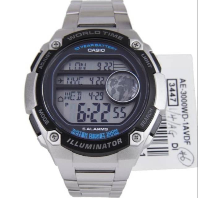 Jam Tangan Pria Casio AE-3000WD-1AVDF Original