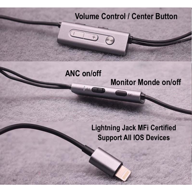 Linner NC21 Active Noise Cancelling Headset Lightning MFi Certified