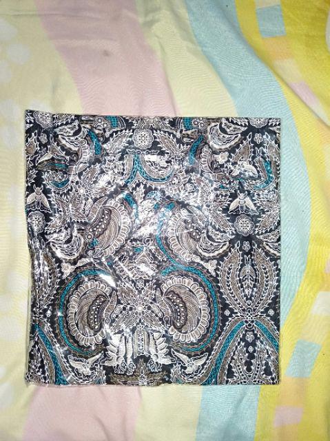 Kemeja Batik Pria Lengan Pendek Size M L Xl Xxl  Bswart Batik Hrb026 Kenongo Hem Panjang Padi