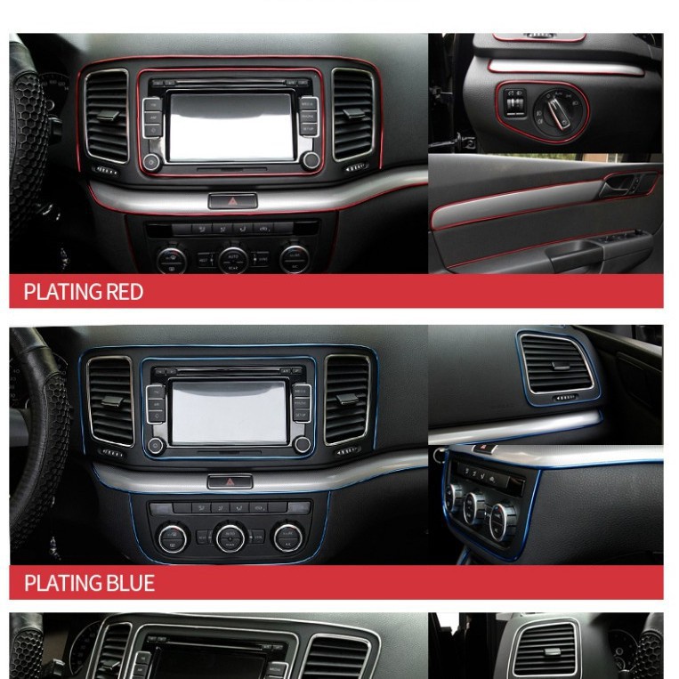 Stiker Strip 3d Panjang 5m Untuk Dekorasi Interior Mobil