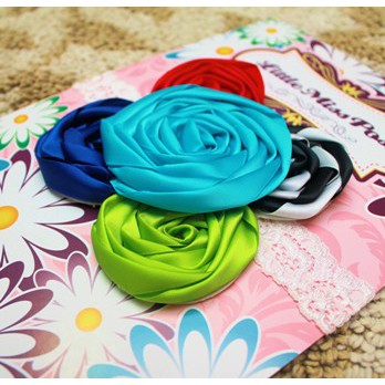 [JOYLEEN BEBE] Headband Big 5 Color Flower - Bandana Bunga Lucu Import/ Bandana bunga besar