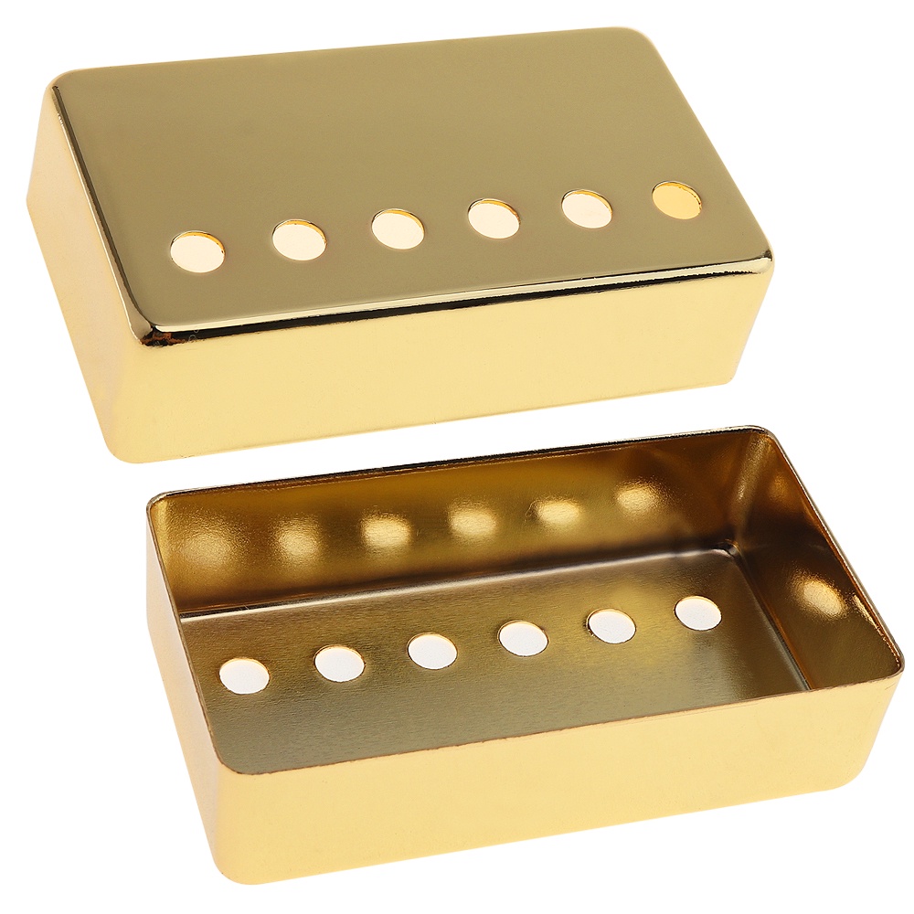 2pcs / set Humbucker Pickup Cover Bahan Metal 2 Warna Ukuran 50 / 52mm Untuk Gitar LP