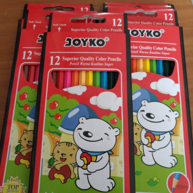 

JOYKO PENSIL WARNA 12 PANJANG