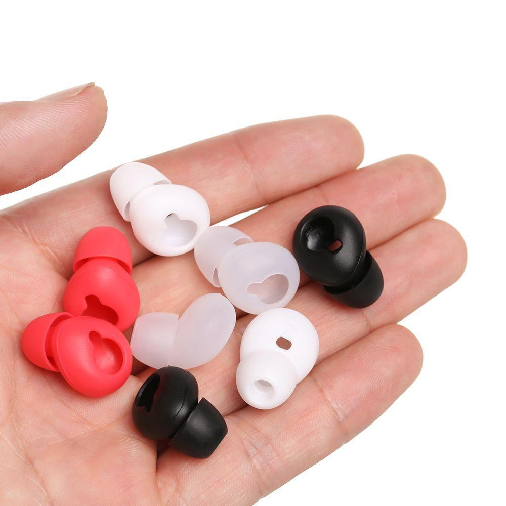 Nanas 1pasang Earbud Silikon Cover Lembut In-Ear Shockproof Ear pads Case