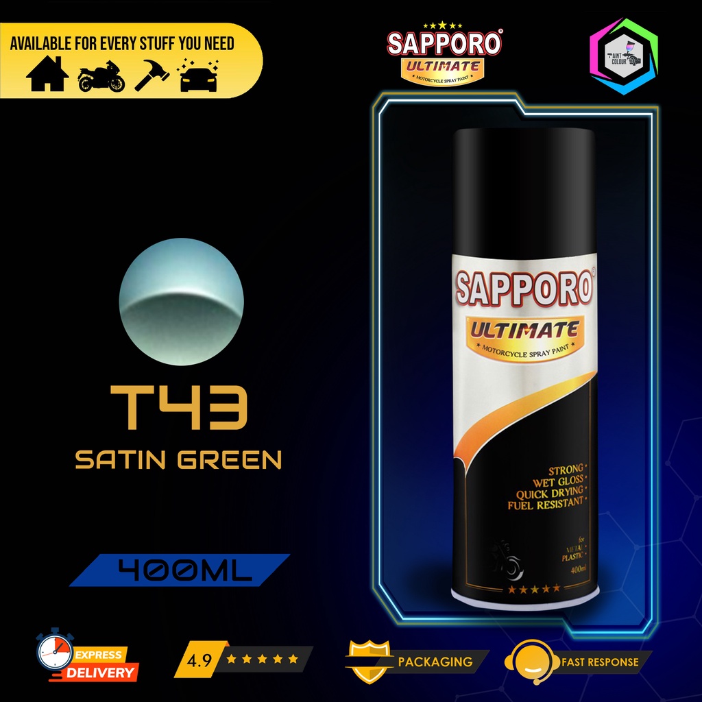 SAPPORO ULTIMATE Metallic Colour Cat Semprot T43 - Satin Green