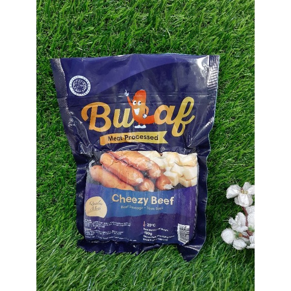 

Cheesy beef sausage sosis bulaf 7pcs 200gr