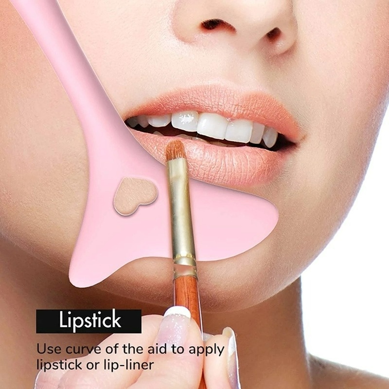 Alat Bantu Cetakan Eyeshadow Marscara Lipstik Portabel Multifungsi Bahan Silikon Mudah Dibersihkan