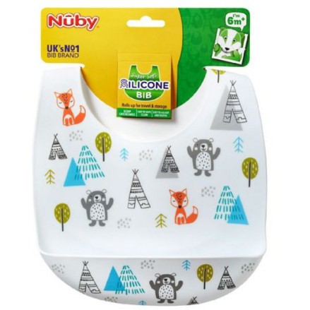 Nuby Silicone Bib Print