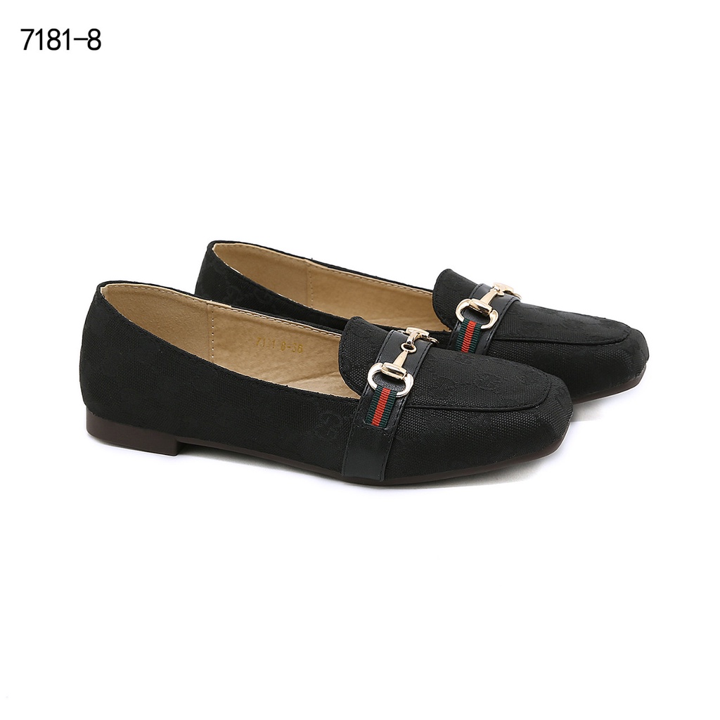 Gucci Horsebit GG Canvas Slip-on Women Shoes #7181-8