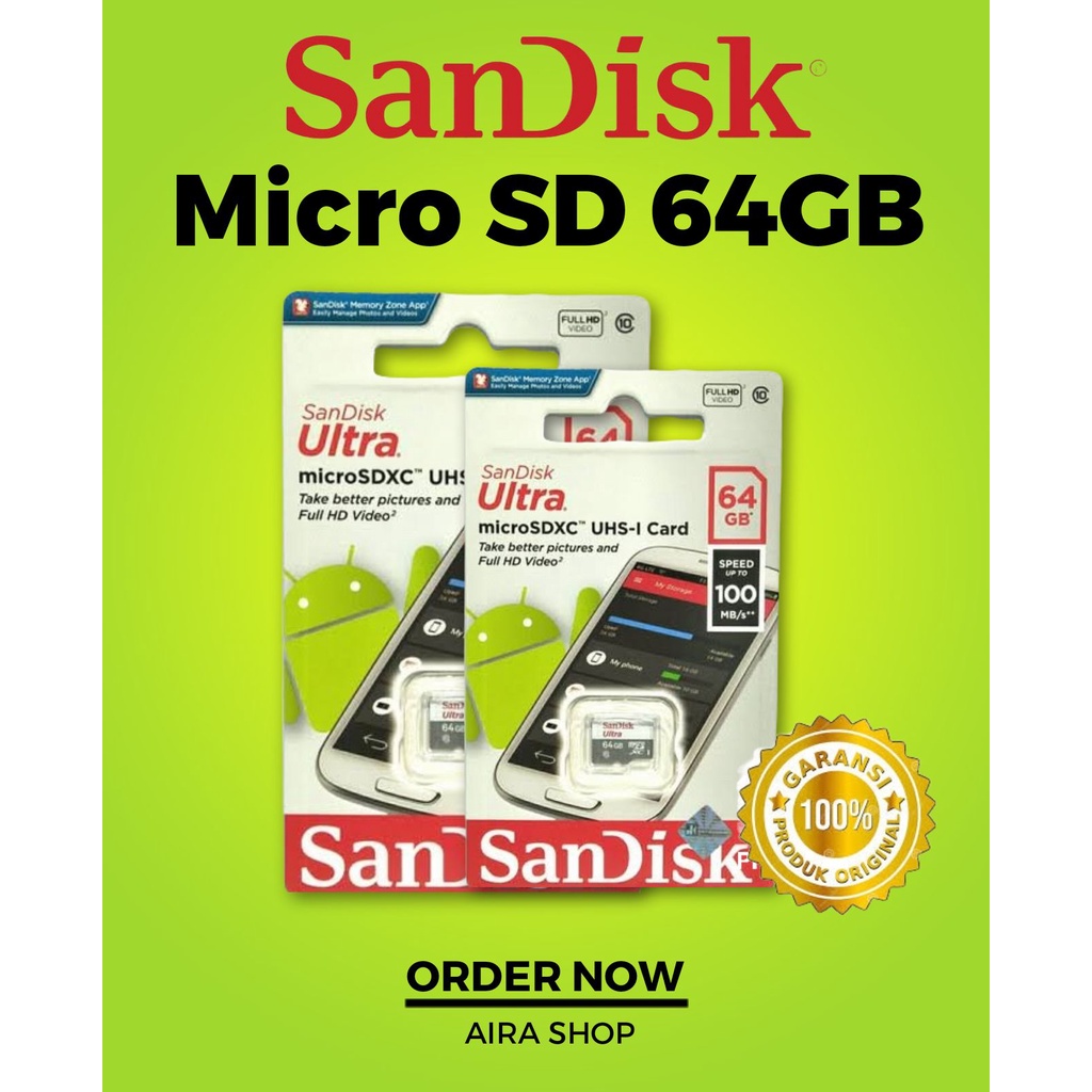 Micro SD SANDISK 64GB Original