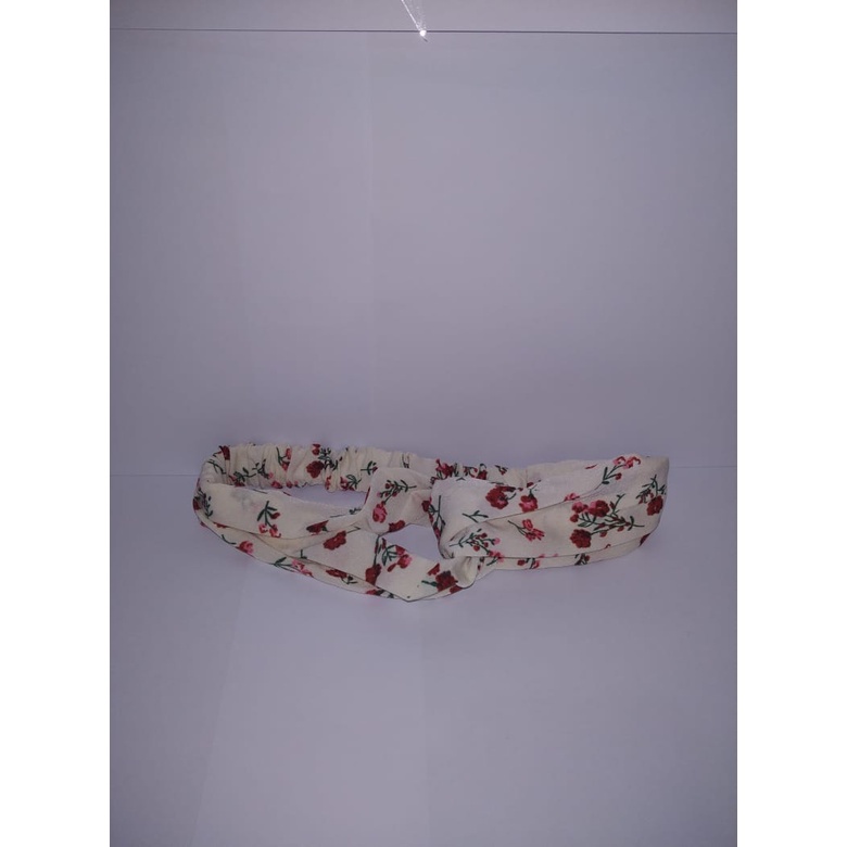 BANDANA WANITA KAIN MOTIF ELASTIS / BANDO MOTIF ALA KOREA [SWEETSPACE]