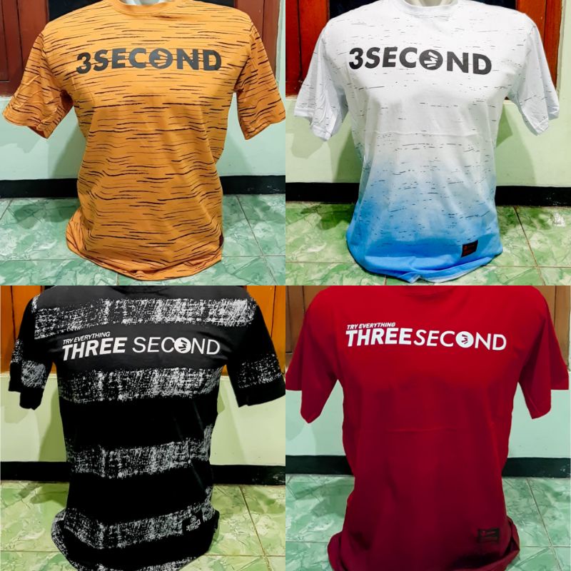 Kaos 3second pria Threesecond terbaru