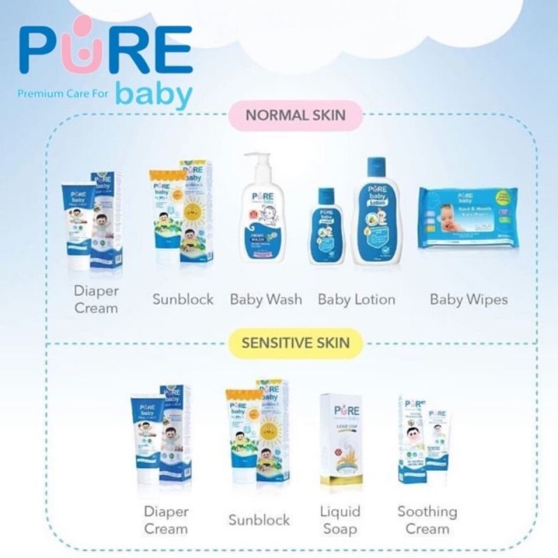 Pure Baby Liquid Soap 230ml / 80ml sabun bayi cair