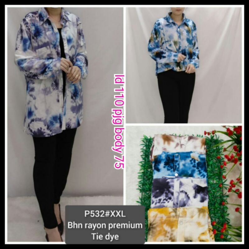BJ HEM TIE DYE RAYON 532