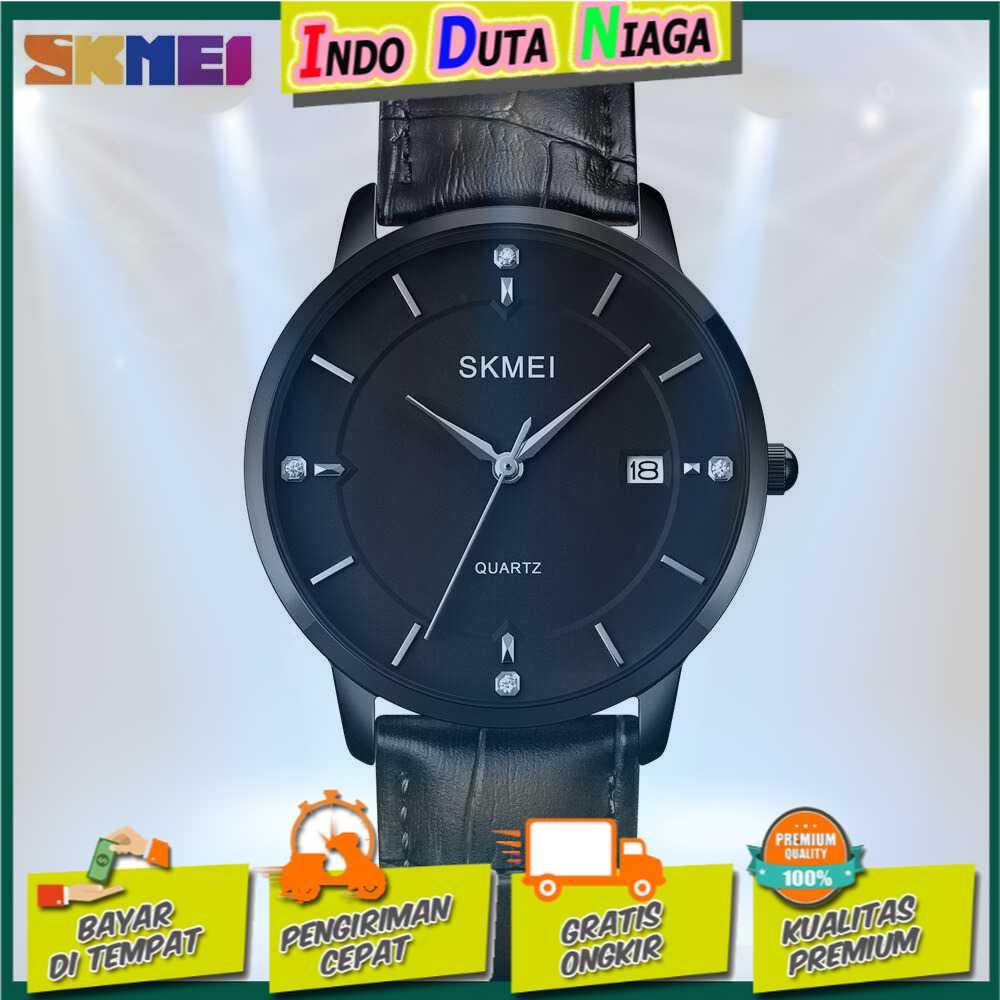 IDN - SKMEI Jam Tangan Analog Pria Strap Kulit - 1801