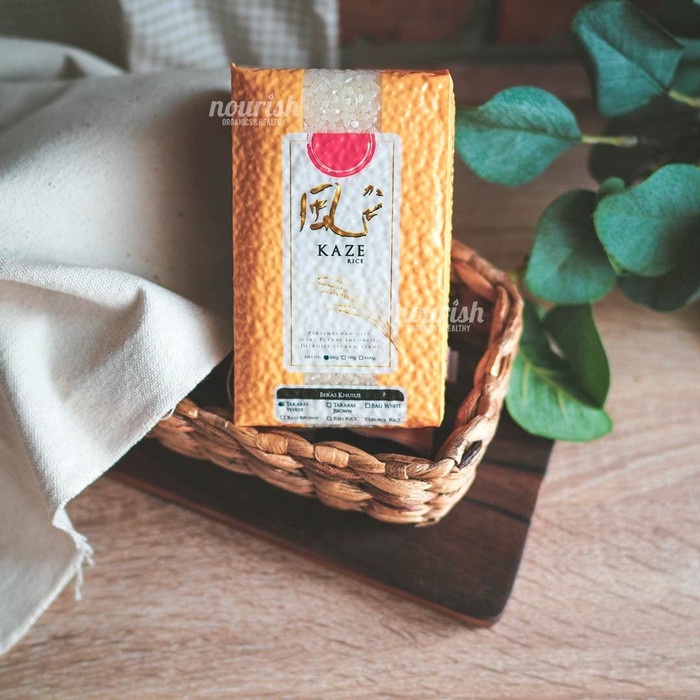 

gr20111r Kaze Organic Japonica White Rice Zero Sugar (Beras Jepang) 500Gr Sv012Ss