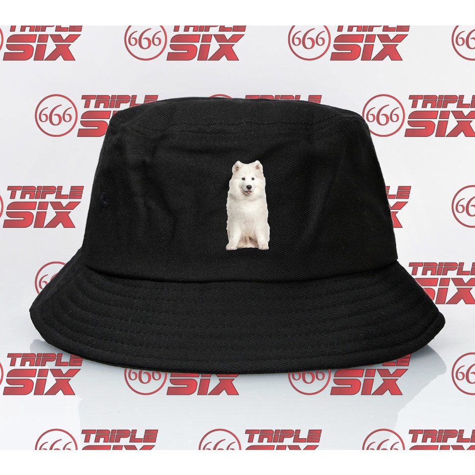 Topi Bucket Anjing Dog Breed Samoyed