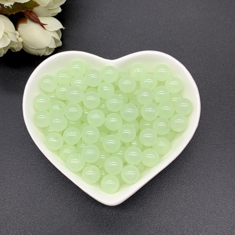 6mm / 8mm Manik-Manik Spacer Luminous Bahan Akrilik Menyerap Cahaya