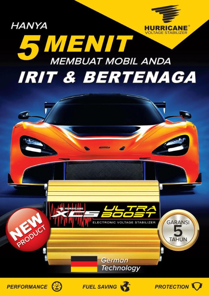 Hurricane XCS Ultra Boost  Mobil Garansi Resmi 5 Tahun Free Demo + Bonus