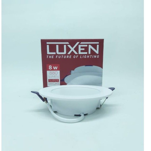 Lampu DOWNLIGHT Panel Bulat IB 8W 3,5inch Putih/Kuning Luxen