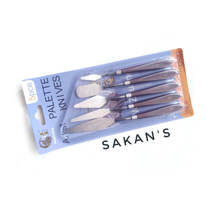 

Satu Set Alat Lukis, Painting Knife Pisau palet, Cetok kecil, Cetok Pot Relief