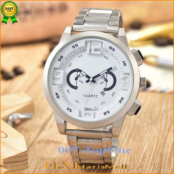 LARIS -  HZ86 Terbaru jam tangan pria original jam tangan cowok mewah warna silver hitam merah biru