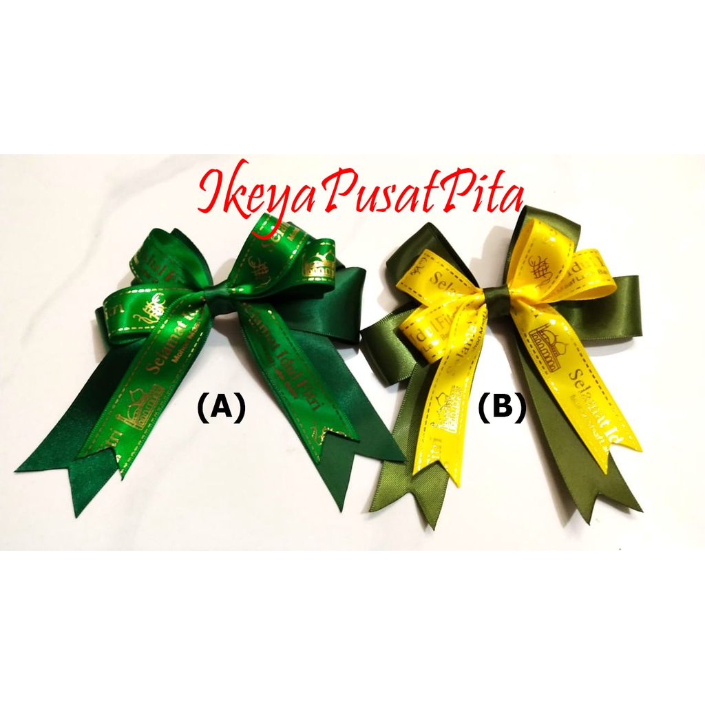 

(1 pcs) Pita Idul Fitri | Pita Lebaran | Pita Parcel | Pita Hampers | IDFT 18 | Toko Bahan Craft | Ikeya Pusat Pita